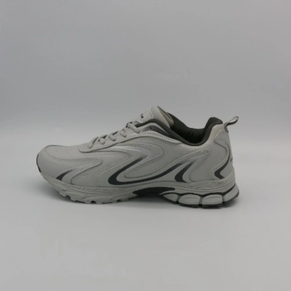 Мужские кроссовки Bona 808M Grey-Dark Grey 6136 из натуральной кожи