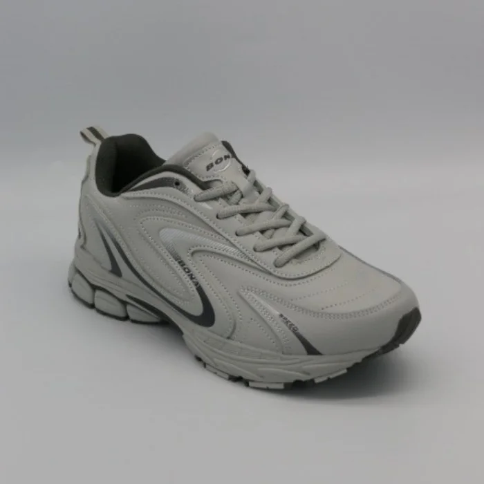 Чоловічі кросівки Bona 808M Grey-Dark Grey 6136 з натуральної шкіри