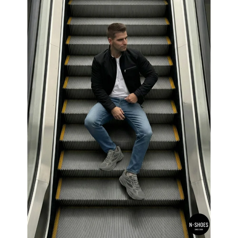 Мужские кожаные кроссовки Bona 876M в стиле ASICS Gel-Kayano