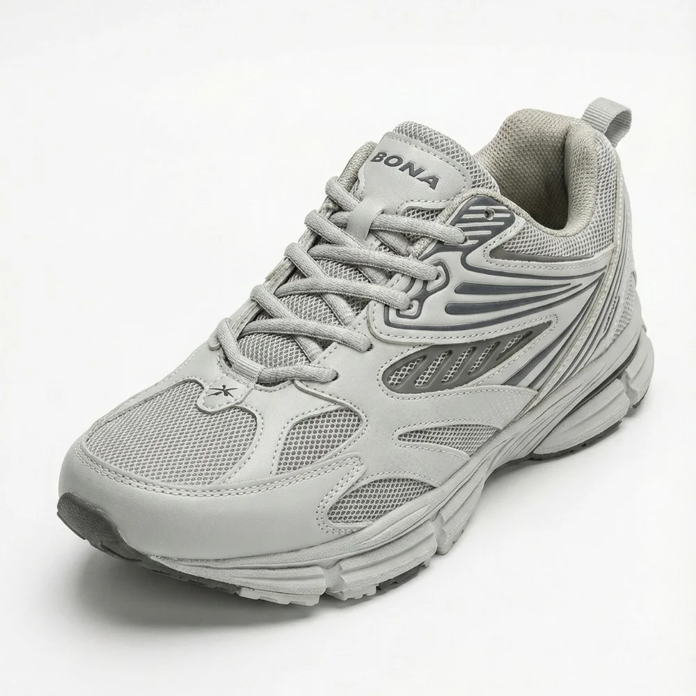 Мужские кожаные кроссовки Bona 876M в стиле ASICS Gel-Kayano