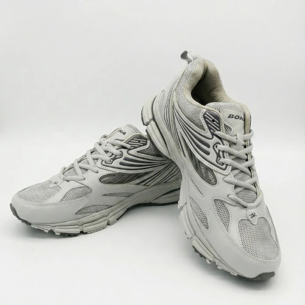 Мужские кожаные кроссовки Bona 876M в стиле ASICS Gel-Kayano