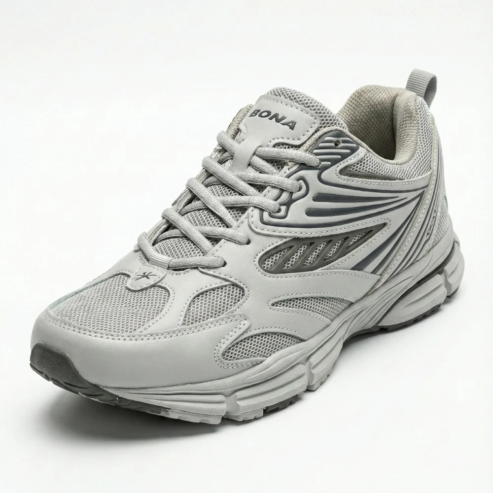 Мужские кожаные кроссовки Bona 876M в стиле ASICS Gel-Kayano