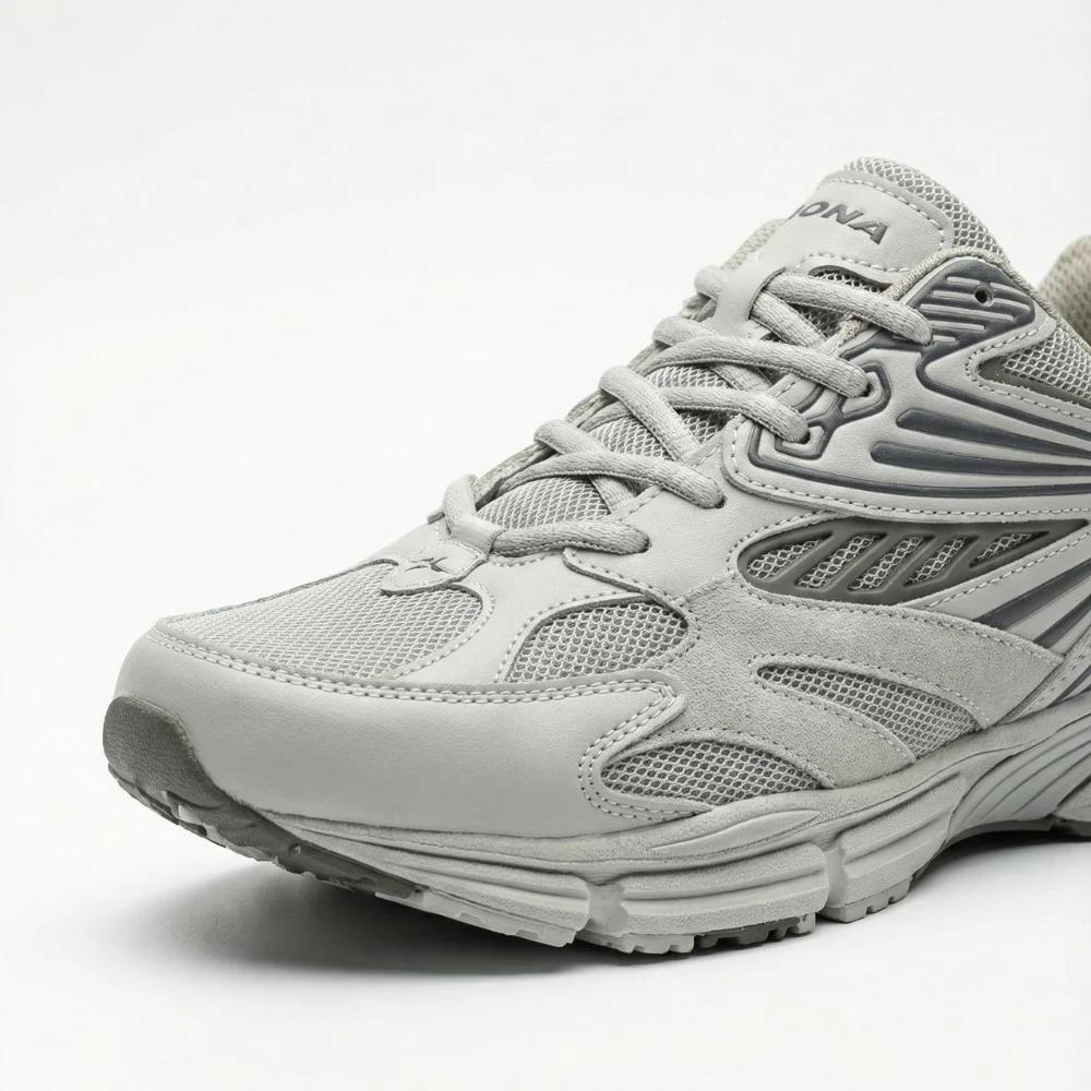 Мужские кожаные кроссовки Bona 876M в стиле ASICS Gel-Kayano
