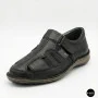 Мужские летние туфли N-SHOES Man's 211820 041 black 6141 производства Турции