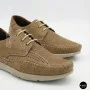 Men's Summer Leather Lace-Up Moccasins N-SHOES Mens 185342 021 vizone nubuk 6160