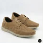 Men's Summer Leather Lace-Up Moccasins N-SHOES Mens 185342 021 vizone nubuk 6160