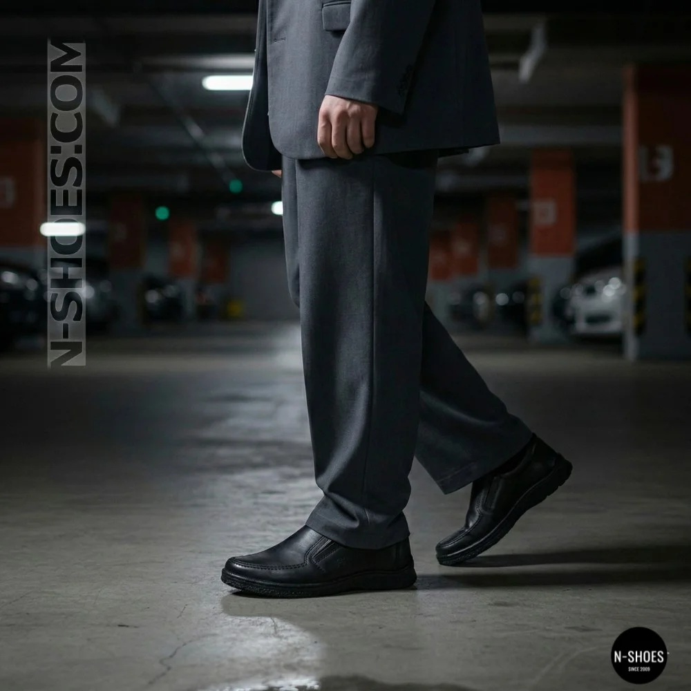 Mens Leather Slip-On Shoes Alex Bens 32-6179
