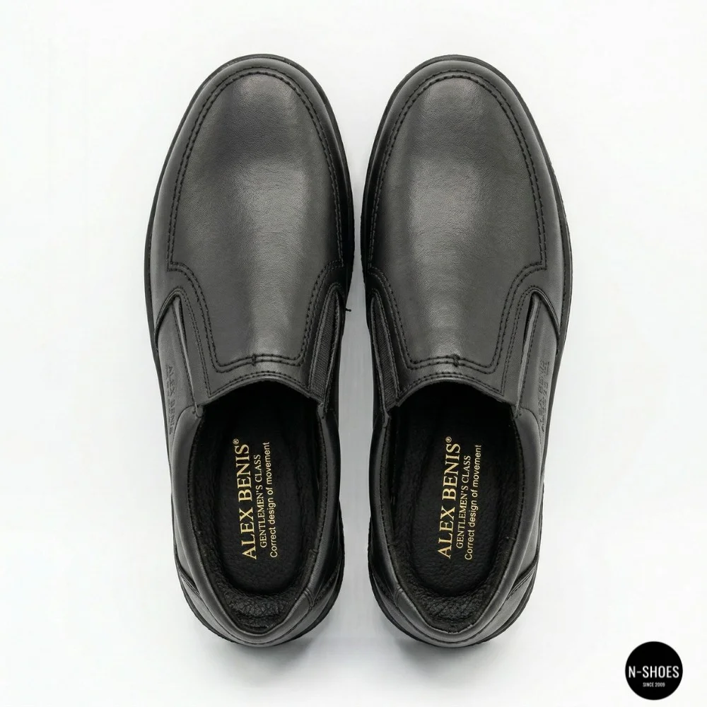Mens Leather Slip-On Shoes Alex Bens 32-6179