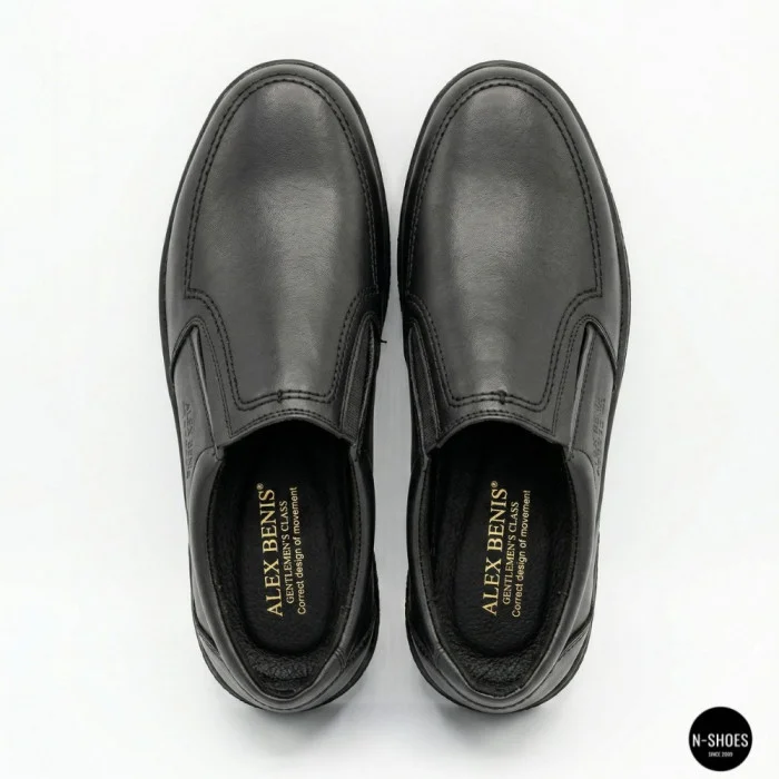 Mens Leather Slip-On Shoes Alex Bens 32-6179