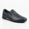 Мужские синие летние туфли-мокасины с перфорацией N-SHOES Mens 211850 6182 из натуральной кожи, без шнуровки, от турецкого производителя в стиле Geox