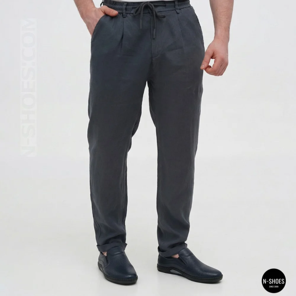 Мужские летние туфли-мокасины с перфорацией Mens 211850 6182 синие