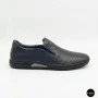 Мужские летние туфли-мокасины с перфорацией Mens 211850 6182 синие