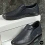 Мужские летние туфли-мокасины с перфорацией Mens 211850 6182 синие