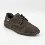 Men's Summer Lace-Up Nubuck Moccasins Mens 211832 177 grey nubuk 6195