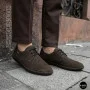 Men's Summer Lace-Up Nubuck Moccasins Mens 211832 177 grey nubuk 6195