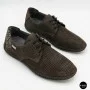 Men's Summer Lace-Up Nubuck Moccasins Mens 211832 177 grey nubuk 6195