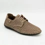 Чоловічі літні бежеві шкіряні мокасини N-SHOES Mens 211829 177 beige nubuk 6196