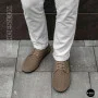 Чоловічі літні бежеві шкіряні мокасини N-SHOES Mens 211829 177 beige nubuk 6196