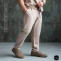 Чоловічі літні бежеві шкіряні мокасини N-SHOES Mens 211829 177 beige nubuk 6196