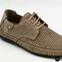 Чоловічі літні бежеві шкіряні мокасини N-SHOES Mens 211829 177 beige nubuk 6196