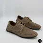 Чоловічі літні бежеві шкіряні мокасини N-SHOES Mens 211829 177 beige nubuk 6196