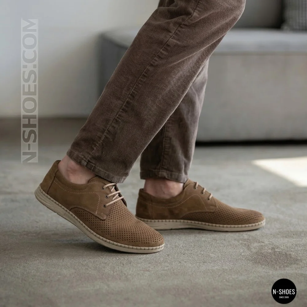 Men's Casual Nubuck Summer Moccasins 211851 417 beige nubuk 6197