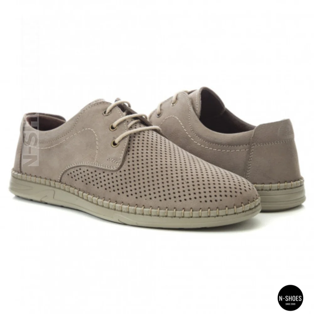 Men's Casual Nubuck Summer Moccasins 211851 417 beige nubuk 6197