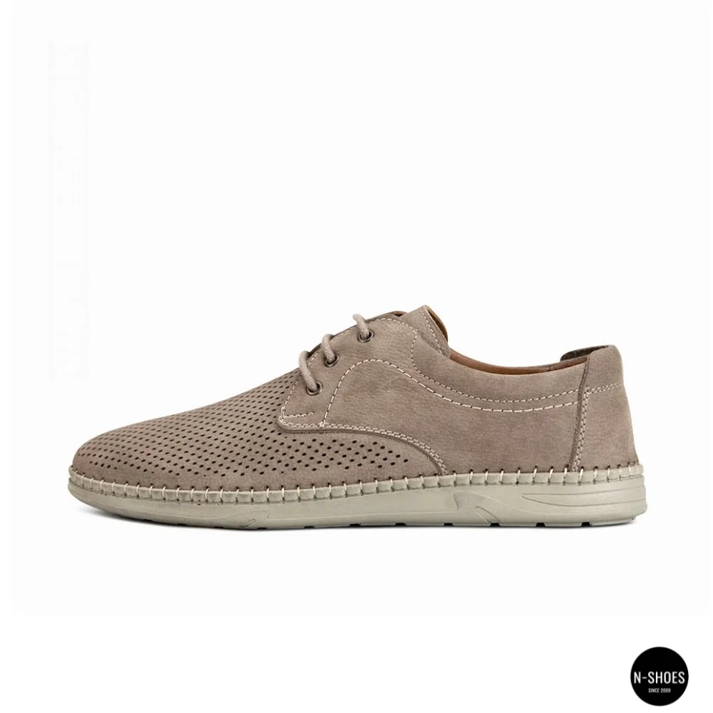 Men's Casual Nubuck Summer Moccasins 211851 417 beige nubuk 6197