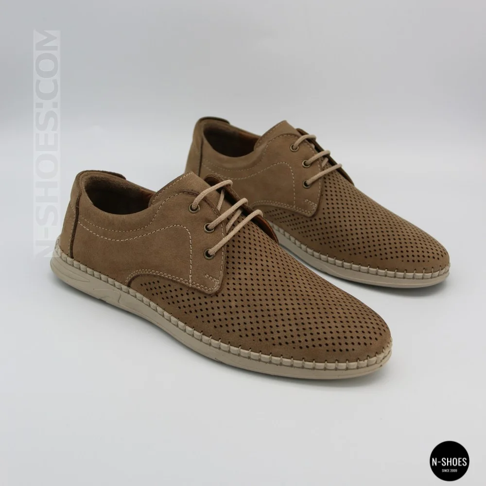Men's Casual Nubuck Summer Moccasins 211851 417 beige nubuk 6197