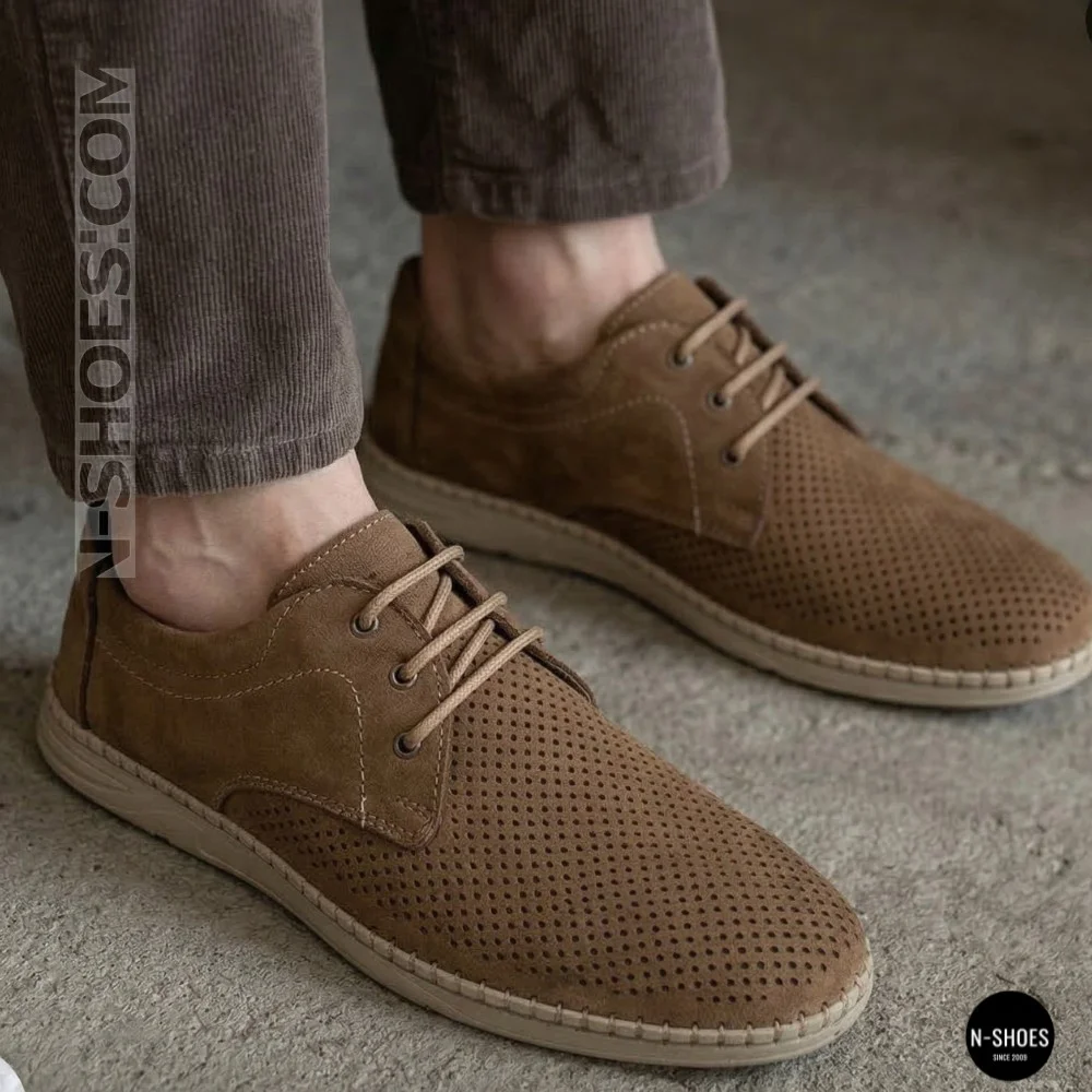 Men's Casual Nubuck Summer Moccasins 211851 417 beige nubuk 6197