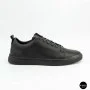 Чоловічі чорні кеди Alex Bens 6199 з натуральної шкіри у стилі ECCO Soft 10