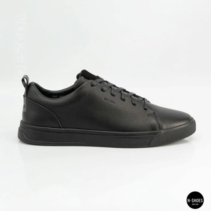 Мужские черные кеды Alex Bens 6199 из натуральной кожи в стиле ECCO Soft 10