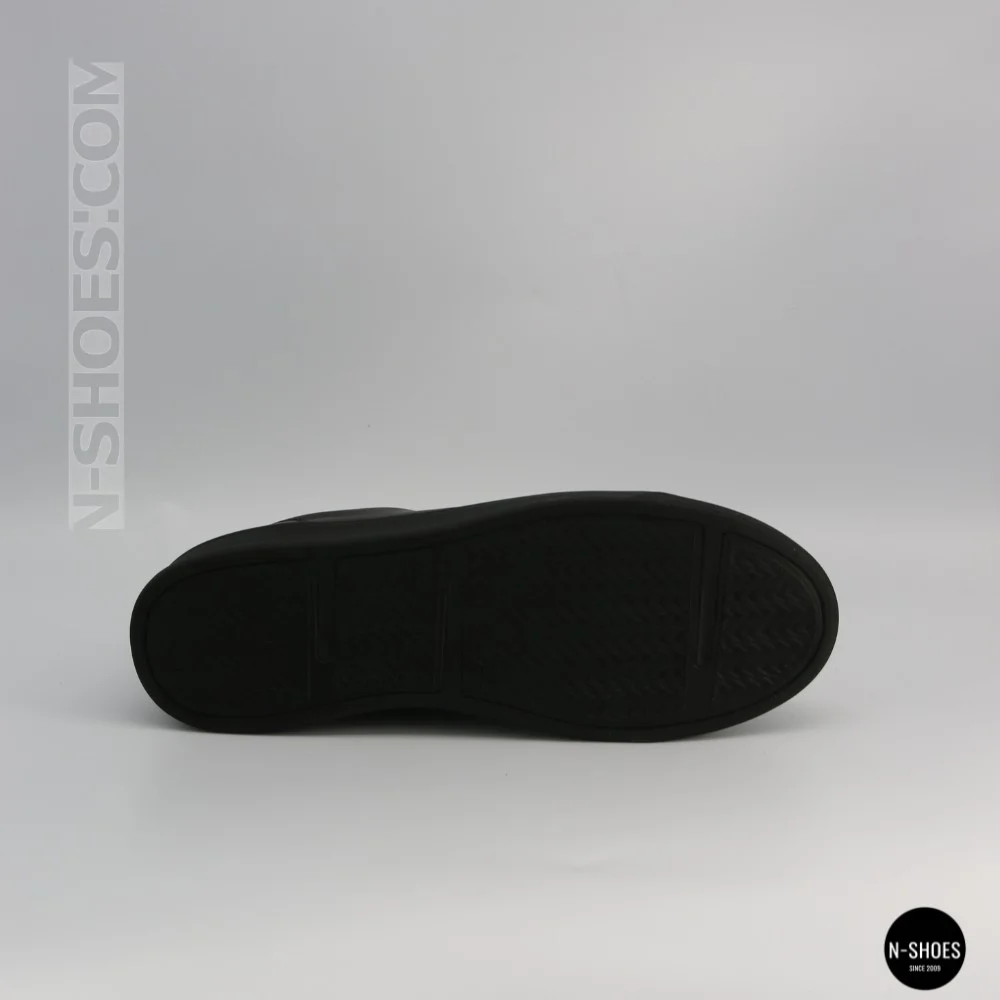 Чоловічі чорні кеди Alex Bens 6199 з натуральної шкіри у стилі ECCO Soft 10
