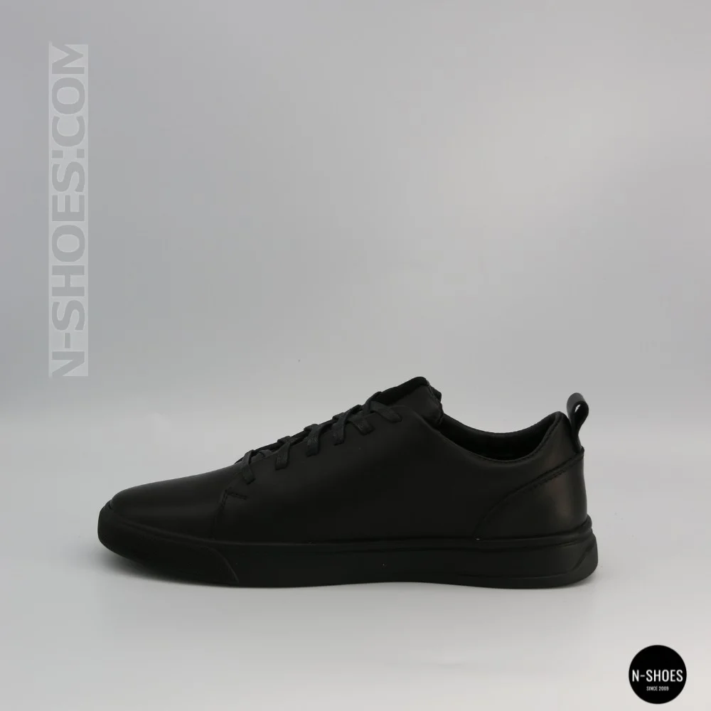 Чоловічі чорні кеди Alex Bens 6199 з натуральної шкіри у стилі ECCO Soft 10