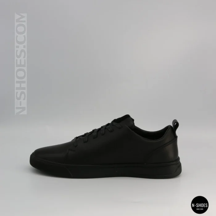 Мужские черные кеды Alex Bens 6199 из натуральной кожи в стиле ECCO Soft 10
