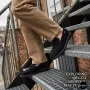 Men's Black Suede Loafer Shoes Alex Bens 2038-01 6255 in HUGO Style