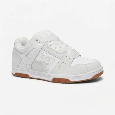 Чоловічі трендові кросівки DC Shoes CEO-SV5-10121 6284 білі з натуральної шкіри оригінал