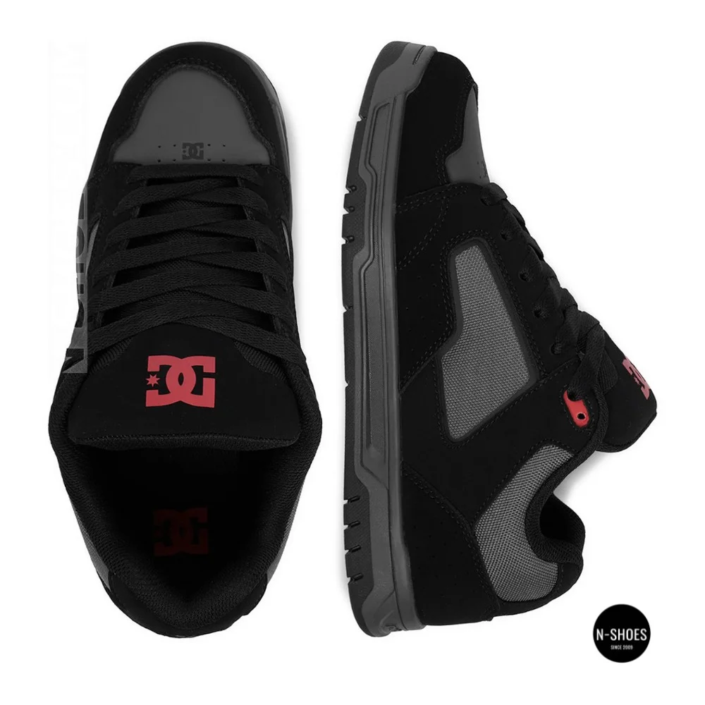 DC Shoes STAG 320188-BYR 6287: Stylish Grey Leather High-Tops