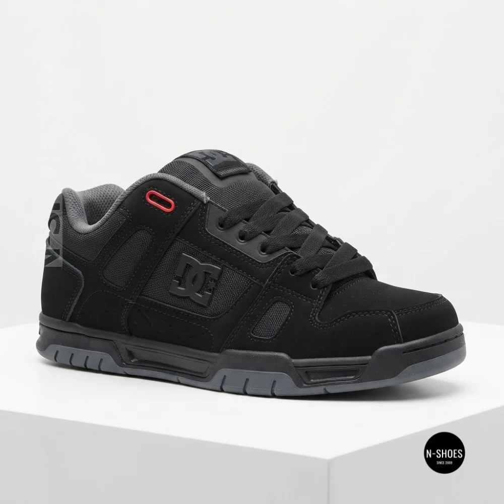 DC Shoes STAG 320188-BYR 6287: Stylish Grey Leather High-Tops
