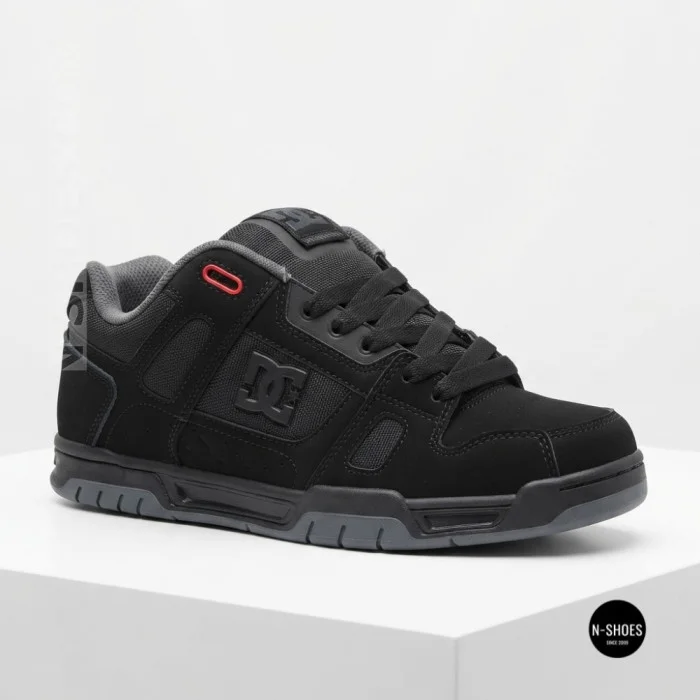 DC Shoes STAG 320188-BYR 6287: стильные серые хайтопы из натуральной кожи