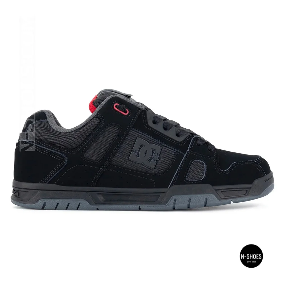 DC Shoes STAG 320188-BYR 6287: Stylish Grey Leather High-Tops