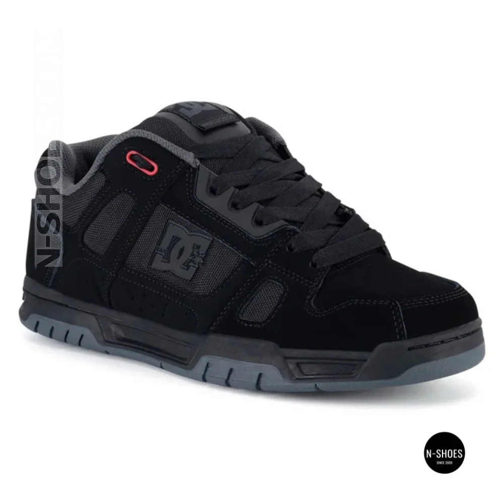 DC Shoes STAG 320188-BYR 6287: Stylish Grey Leather High-Tops