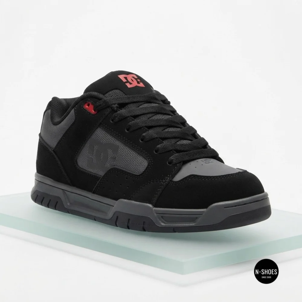 DC Shoes STAG 320188-BYR 6287: Stylish Grey Leather High-Tops