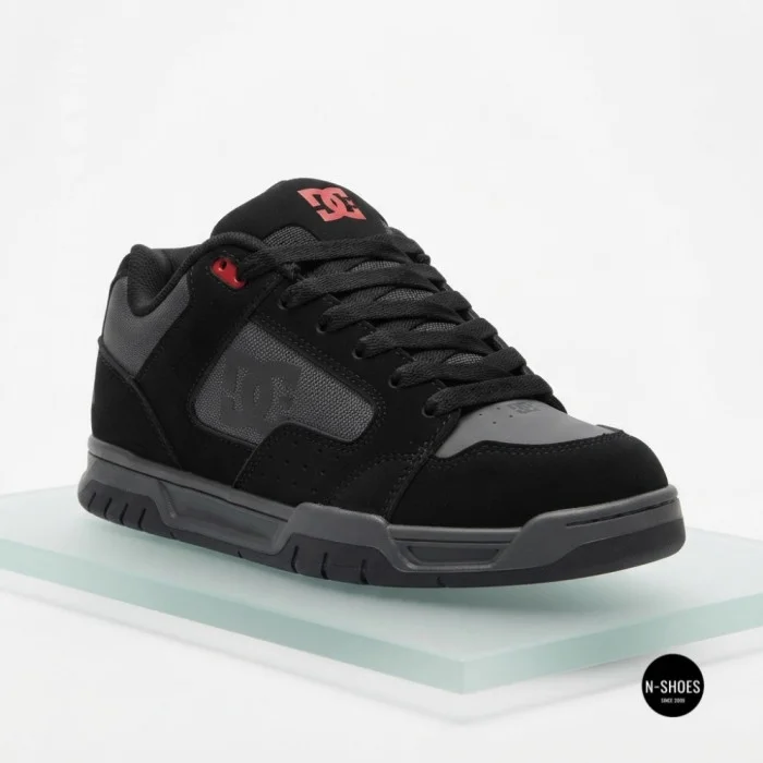 DC Shoes STAG 320188-BYR 6287: стильные серые хайтопы из натуральной кожи