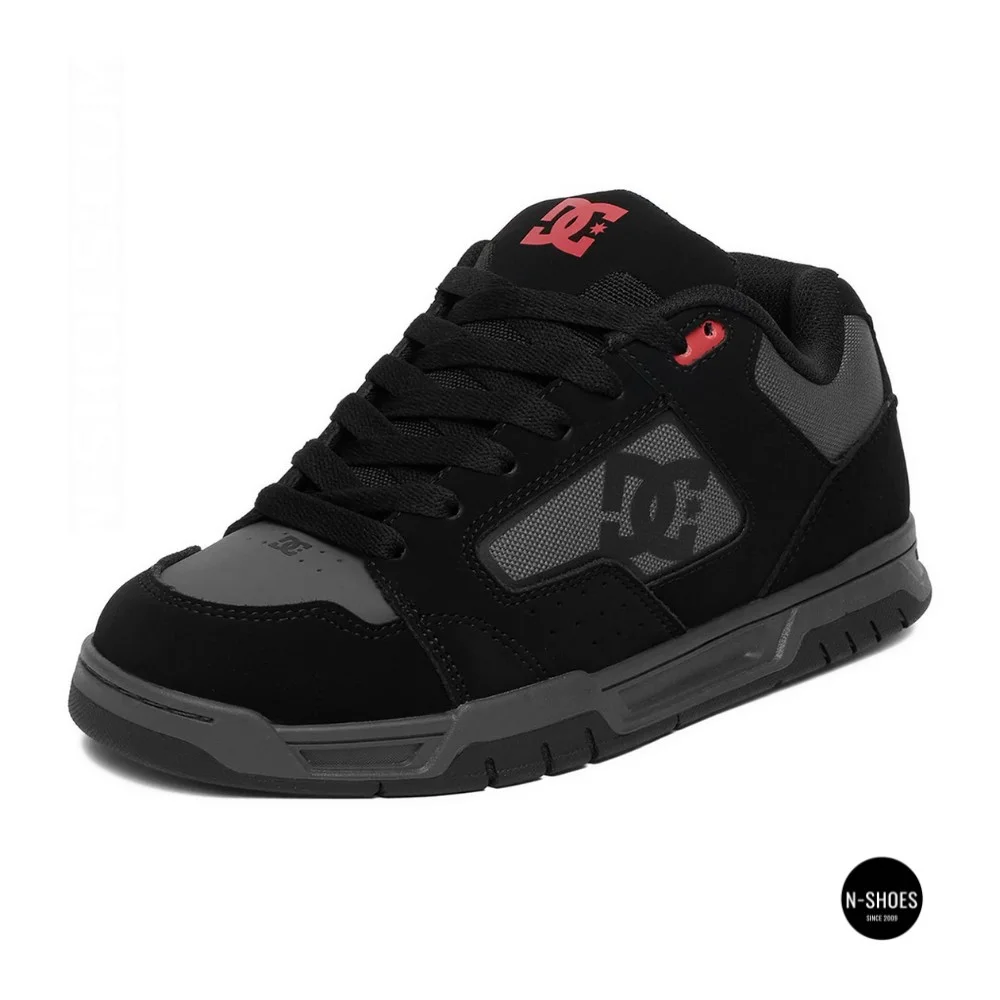 DC Shoes STAG 320188-BYR 6287: Stylish Grey Leather High-Tops