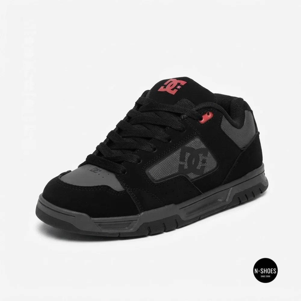 DC Shoes STAG 320188-BYR 6287: Stylish Grey Leather High-Tops