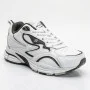 Bona 963a-2 White-Dark Grey 6357: белые кроссовки из кожи