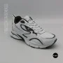 Bona 963a-2 White-Dark Grey 6357: белые кроссовки из кожи