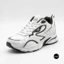Bona 963a-2 White-Dark Grey 6357: белые кроссовки из кожи