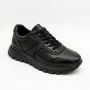 N-SHOES Fabio 216244 FM-1-5913-1 6365 BLACK з натуральної шкіри: чорні кросівки на кожен день